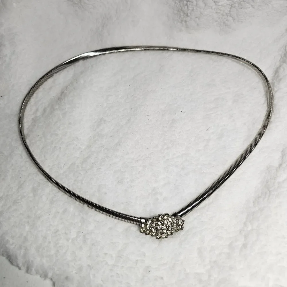 Vintage Flawed Stretchy Rhinestone Belt